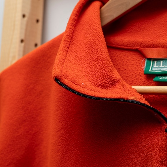 L.L. Bean Quarter Zip Fleece Long Sleeve Pullover Sweater - Picture 4 of 9